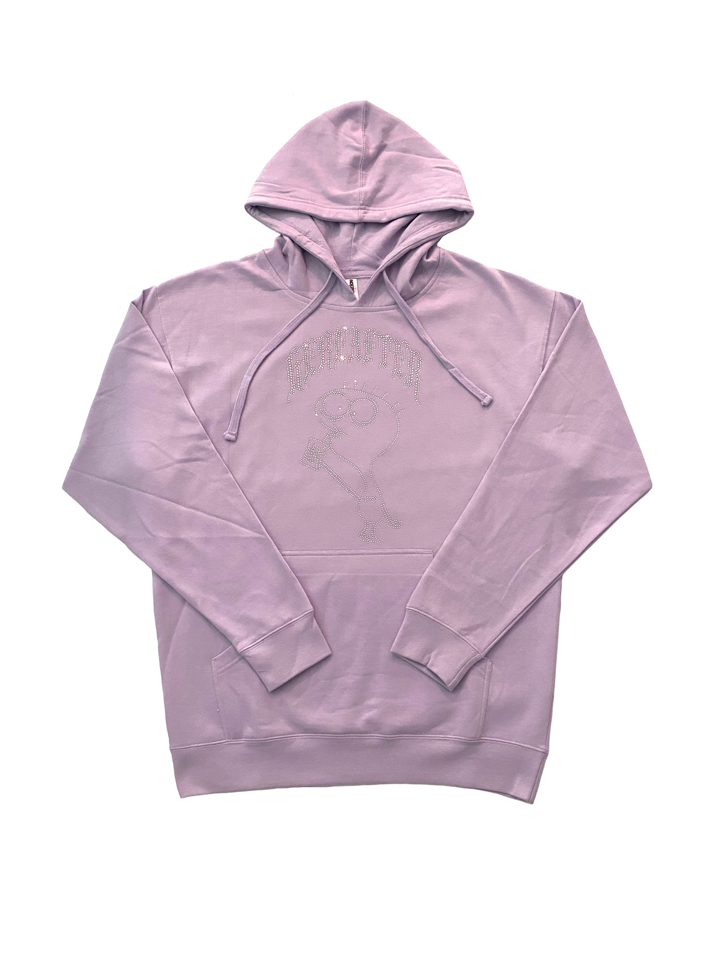 Cheese Rhinestone Hoodie (Purp)
